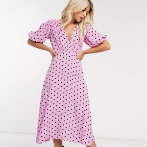 Faithfull The Brand Mejia Midi Dress NWT size 2, XS